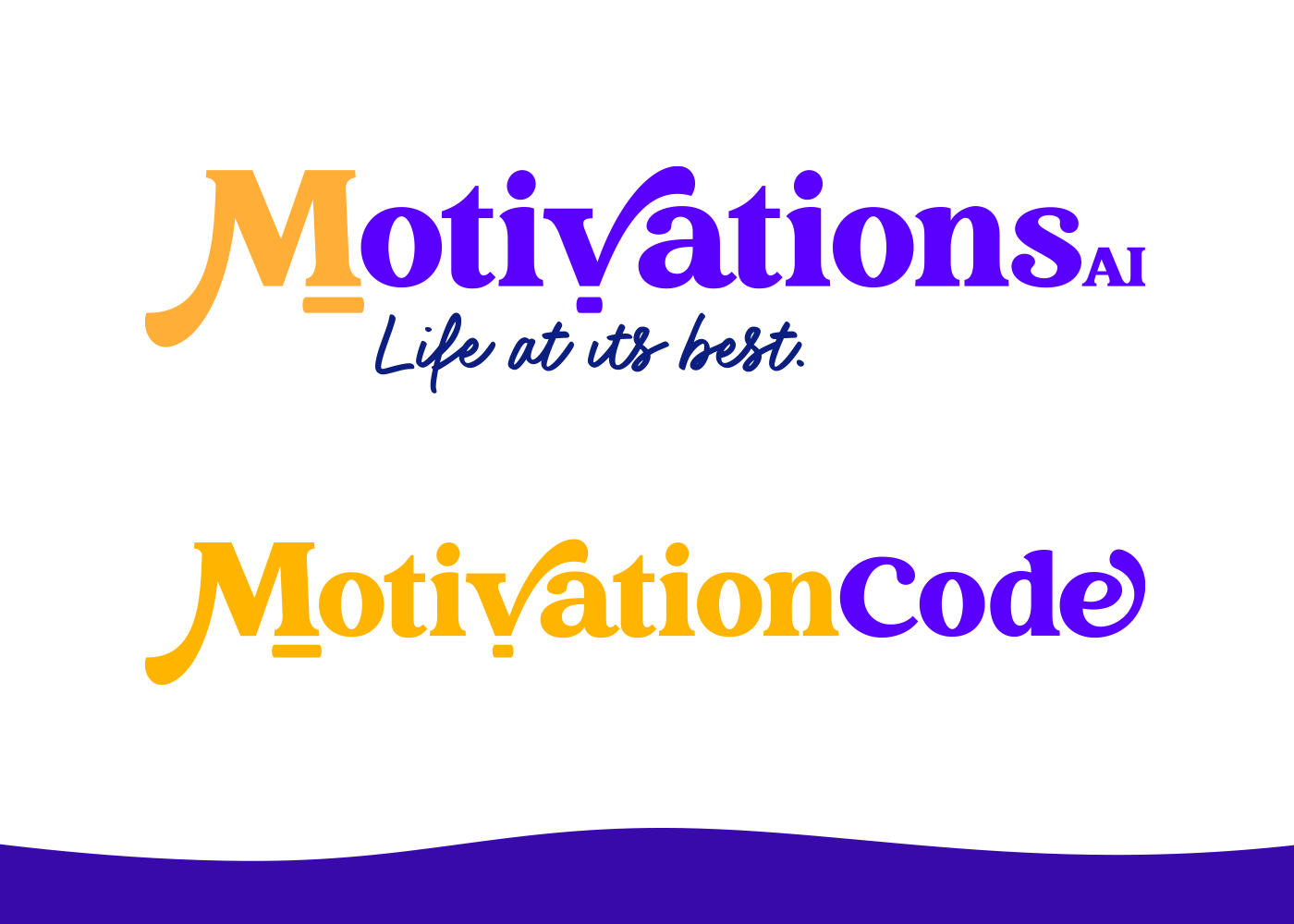 Motivations AI and Motivation Code logo design