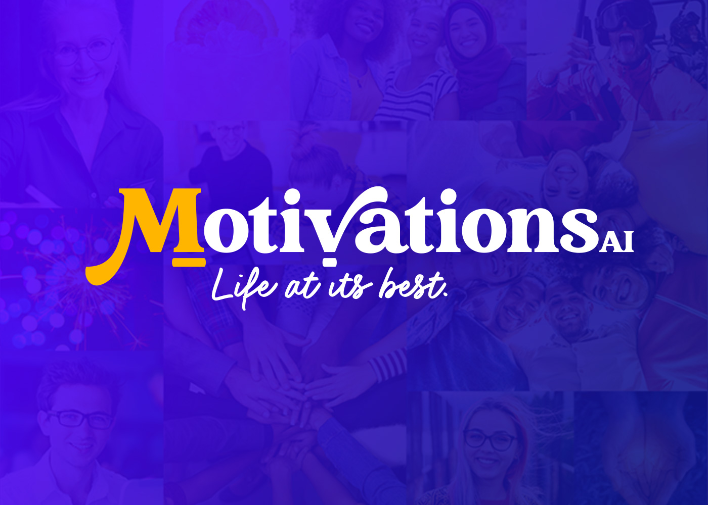 Sample brand design and logo design: Motivations AI logo