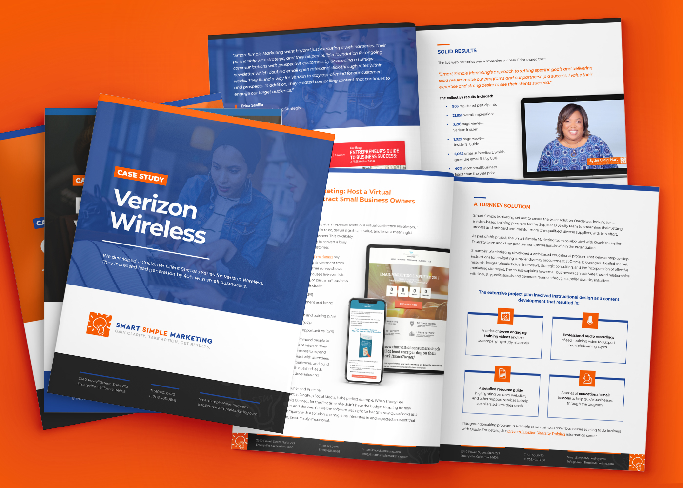 Same case study copywriting and design: Smart Simple Marketing
