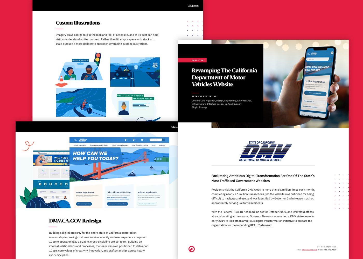 Sample digital agency case study copywriting and design