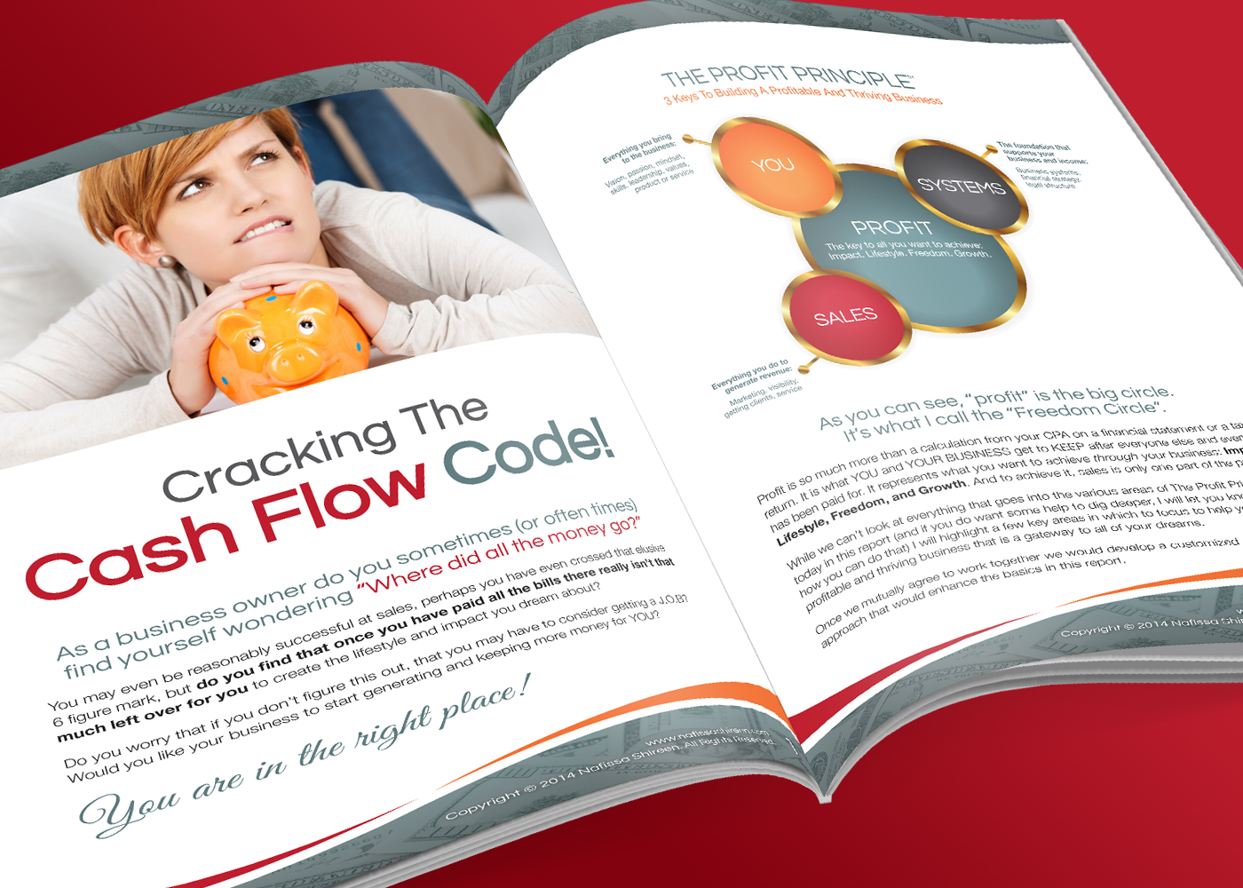 Sample business coach lead magnet workbook design