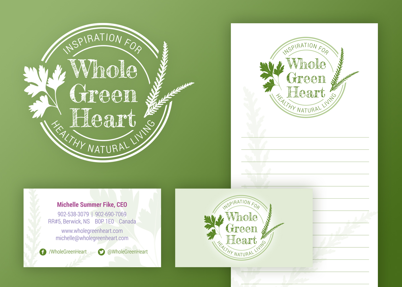 Sample small business logo and visual identity design